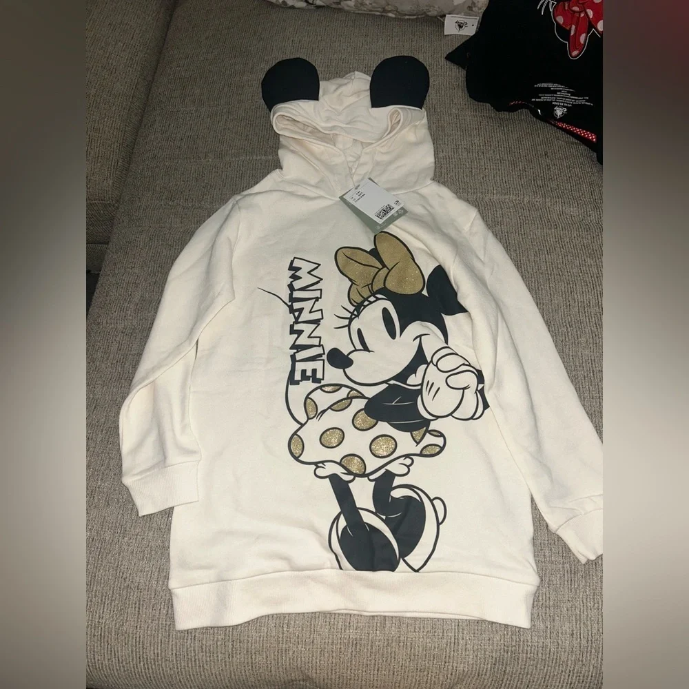 Lot of Disney themed hoodies and tshirt size 6